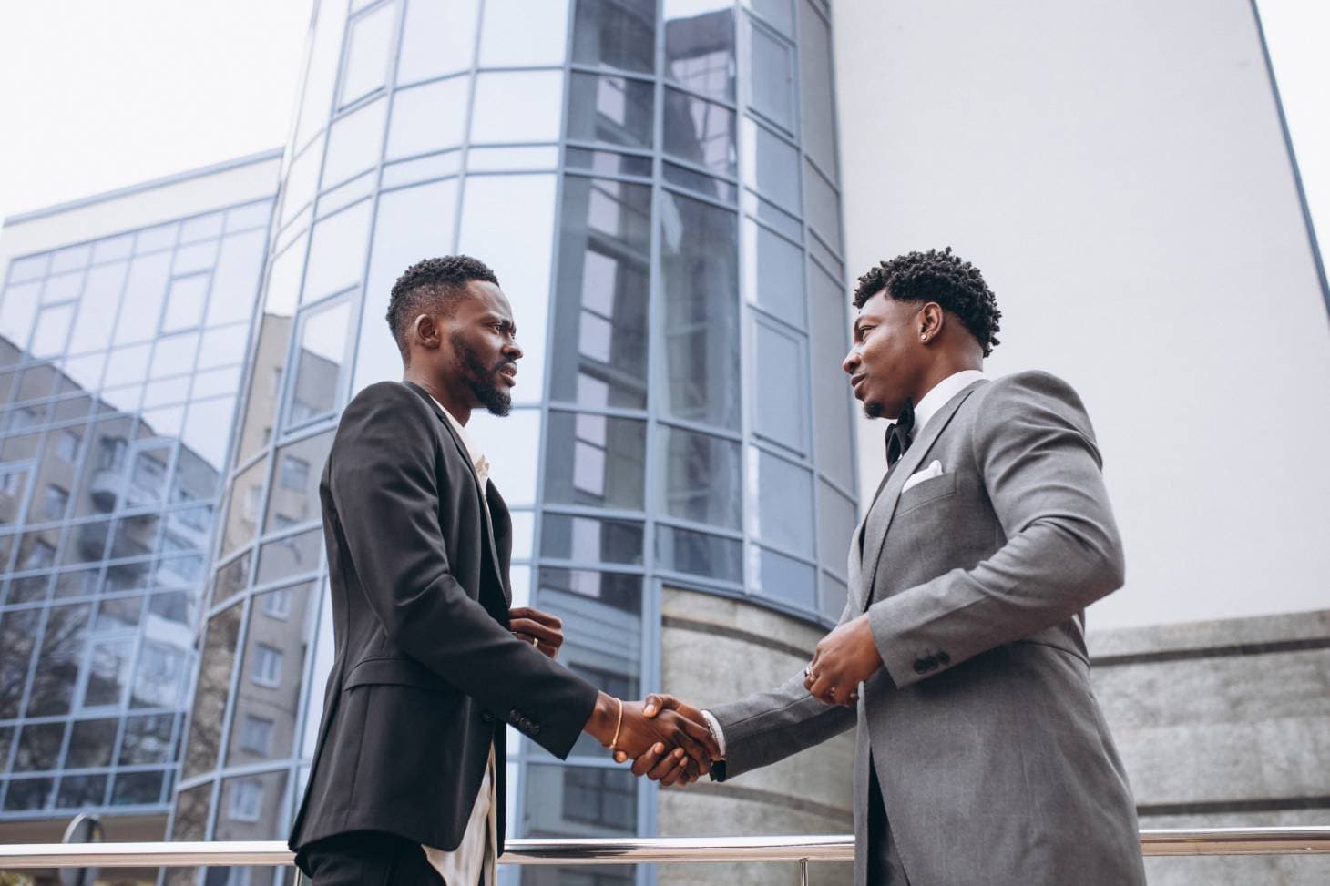 Men shaking hands